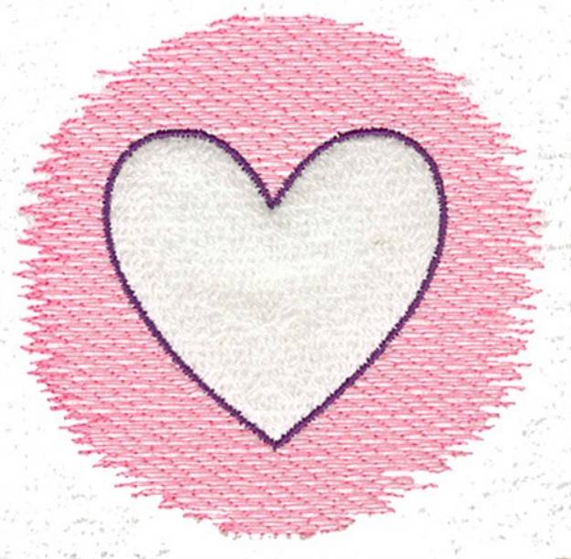 Picture of Trapunto Heart Machine Embroidery Design