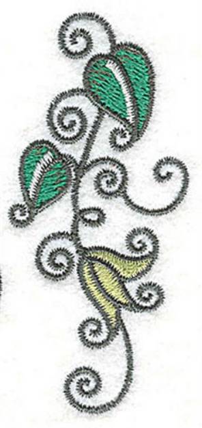 Picture of Leaves and Swirls Machine Embroidery Design