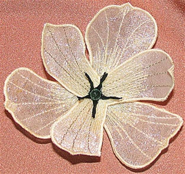 Picture of Lily petal top small Machine Embroidery Design