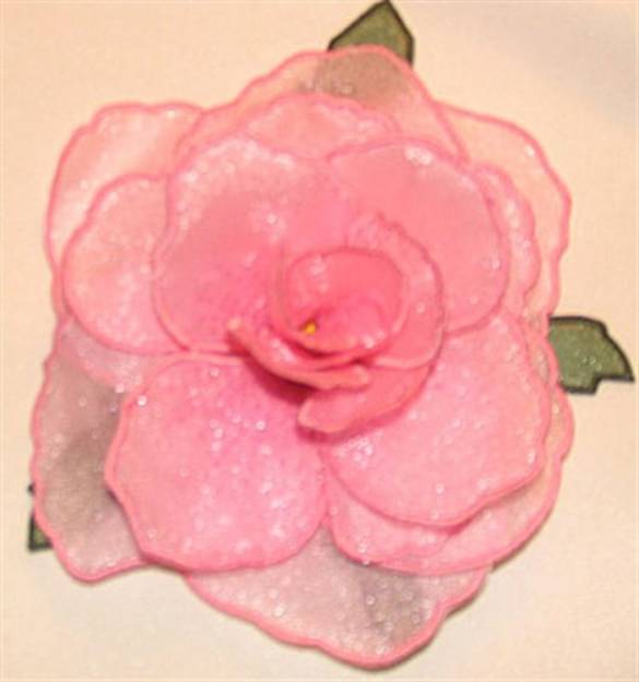 Picture of Rose petal bottom small Machine Embroidery Design