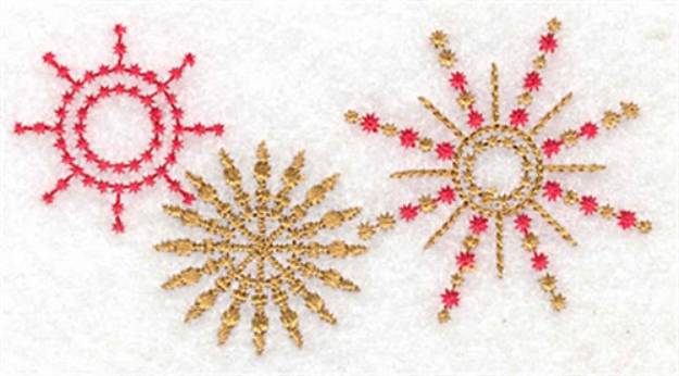 Picture of Star trio small Machine Embroidery Design