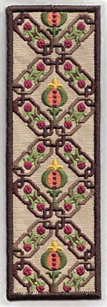 Picture of Bookmark 108 chainlinks with fruite Machine Embroidery Design