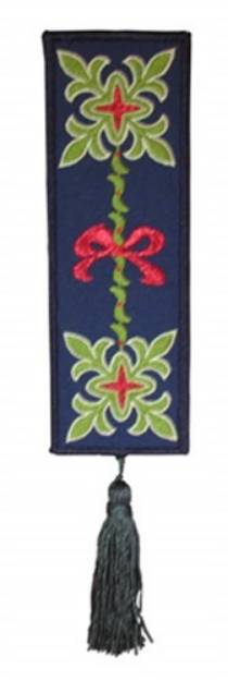 Picture of Bookmark 204 FleurDeLys and Ribbon Machine Embroidery Design