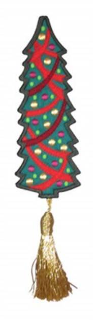 Picture of Bookmark 208 Christmas tree Machine Embroidery Design