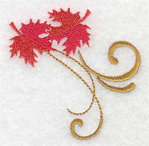 Picture of Victorian Fall Leaves Machine Embroidery Design