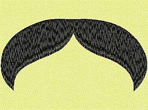 Picture of Mustache Machine Embroidery Design