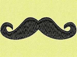 Picture of Mustache Machine Embroidery Design