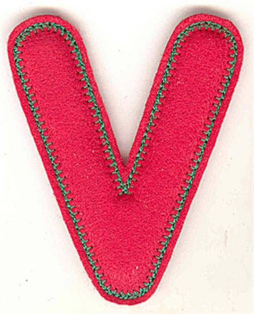 Picture of Puffy Felt V Machine Embroidery Design