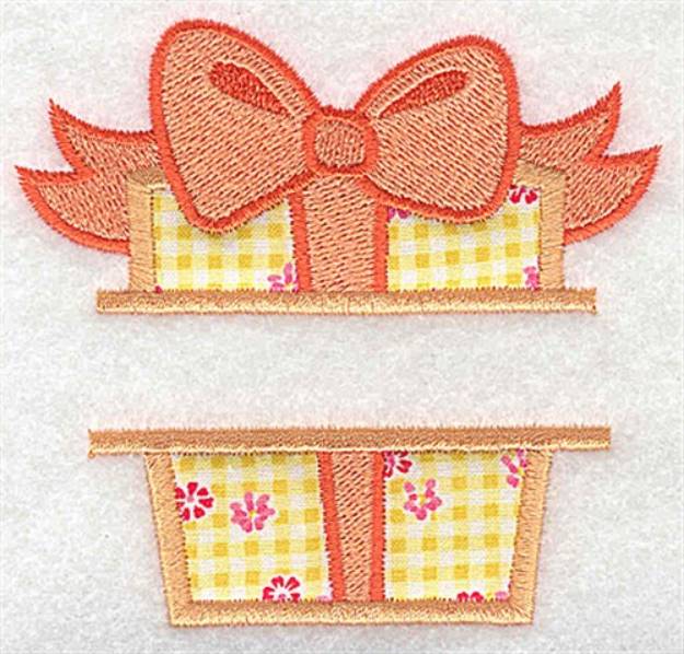 Picture of Gift Frame Applique Machine Embroidery Design