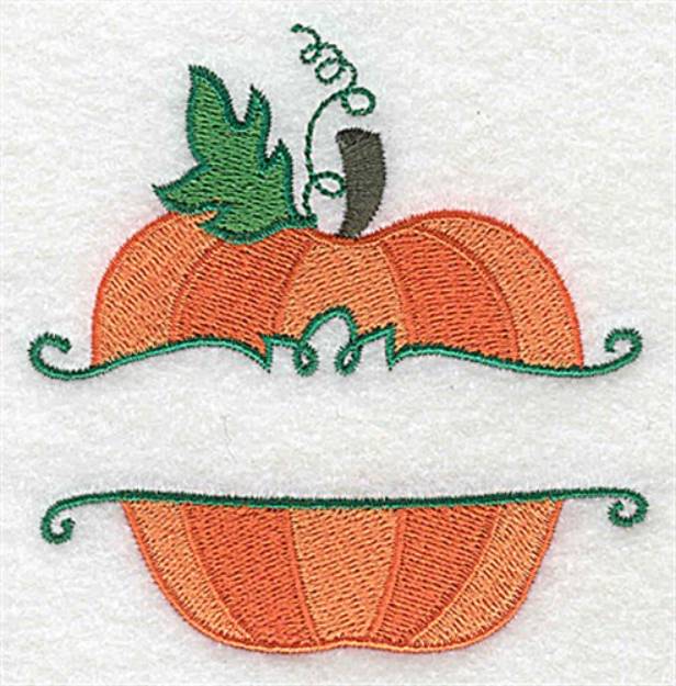 Picture of Pumpkin Frame Machine Embroidery Design