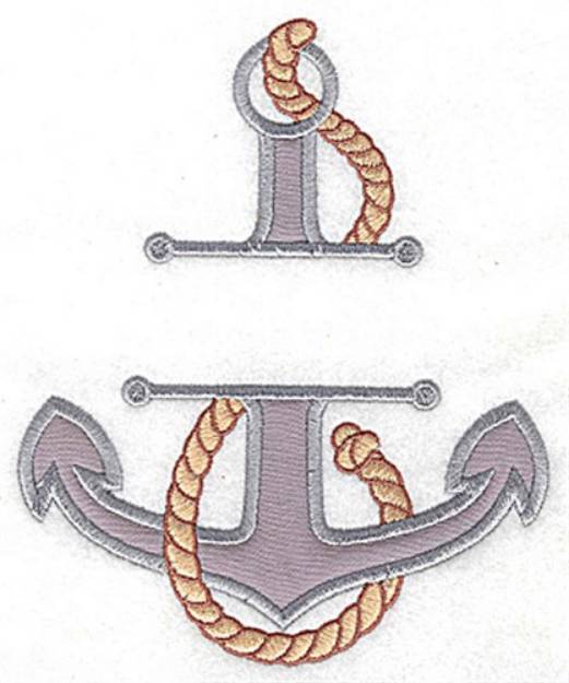 Picture of Anchor Frame Applique Machine Embroidery Design