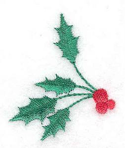 Picture of Holly Berries Machine Embroidery Design