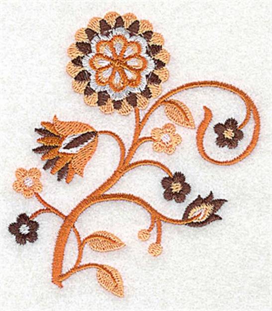 Picture of Flower Stem Machine Embroidery Design