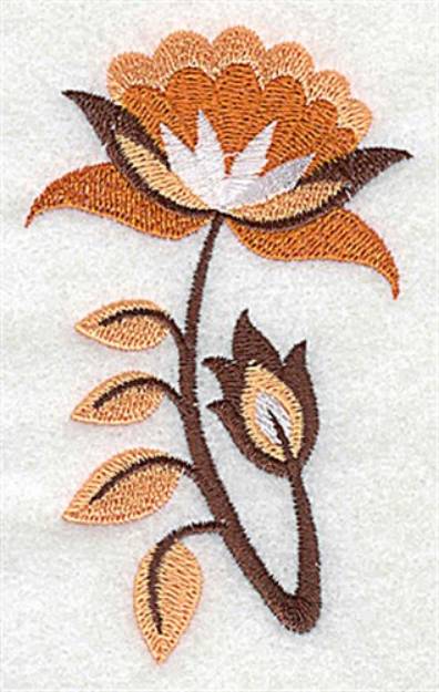 Picture of Jacobean Stem Machine Embroidery Design