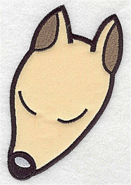 Picture of Napping Pup Applique Machine Embroidery Design