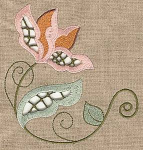 Picture of Cutwork Floral Machine Embroidery Design