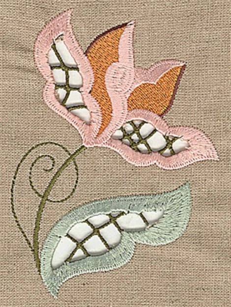 Picture of Floral Cutwork Machine Embroidery Design