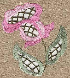 Picture of Cutwork Stem Machine Embroidery Design