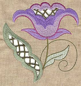 Picture of Cutwork Bloom Machine Embroidery Design