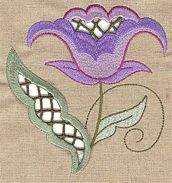 Picture of Cutwork Bloom Machine Embroidery Design