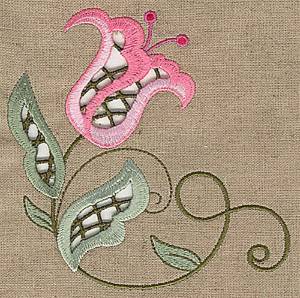 Picture of Cutwork Vine Machine Embroidery Design