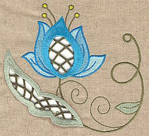 Picture of Elegant Cutwork Petals Machine Embroidery Design