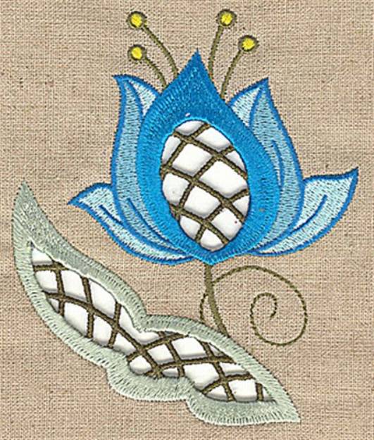 Picture of Cutwork Petals Machine Embroidery Design