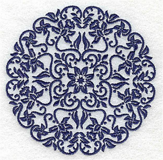 Picture of Damask Circle Machine Embroidery Design