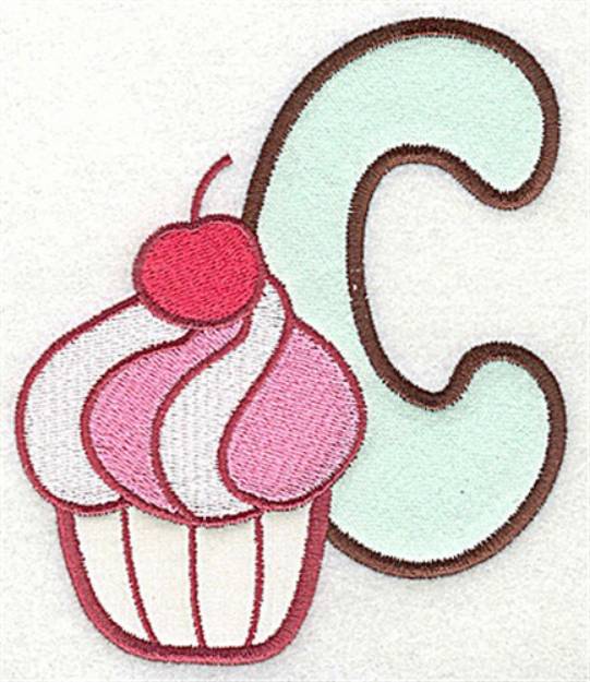 Picture of Letter Applique - C Machine Embroidery Design