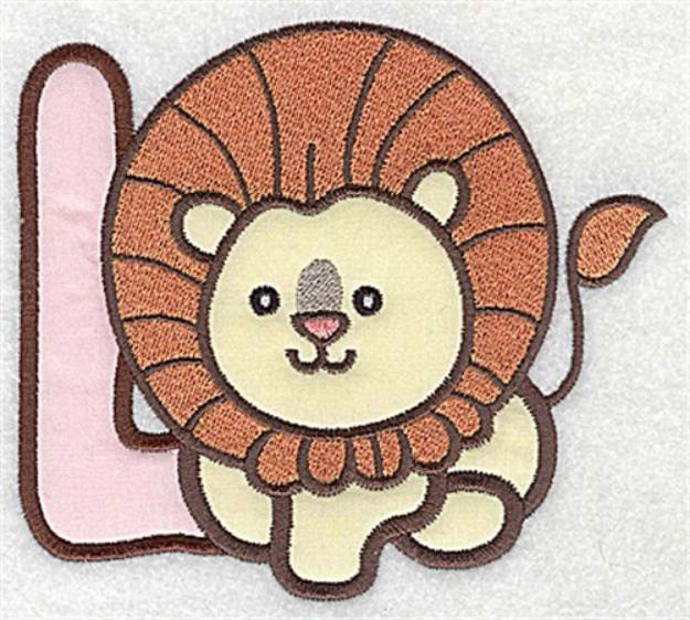 Picture of Letter Applique - L Machine Embroidery Design