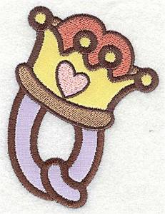 Picture of Letter Applique - Q Machine Embroidery Design