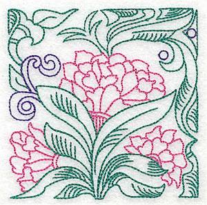 Picture of Tropical Flower Machine Embroidery Design