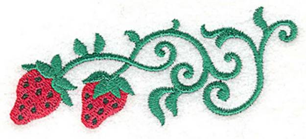 Picture of Strawberries Machine Embroidery Design