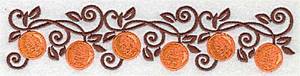 Picture of Orange border Machine Embroidery Design