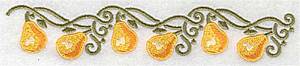 Picture of Pear border Machine Embroidery Design