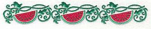 Picture of Watermelon border Machine Embroidery Design