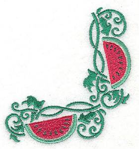 Picture of Watermelon corner Machine Embroidery Design