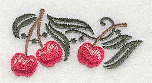 Picture of Cherries Machine Embroidery Design