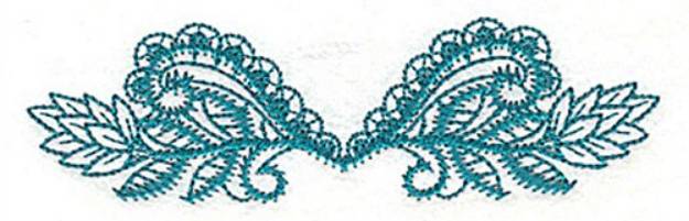 Picture of Leaf Decor Machine Embroidery Design