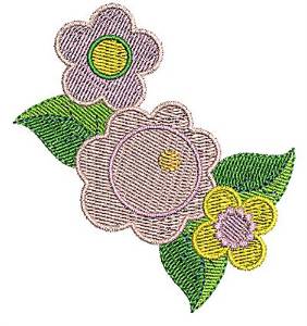 Picture of Flowers Machine Embroidery Design