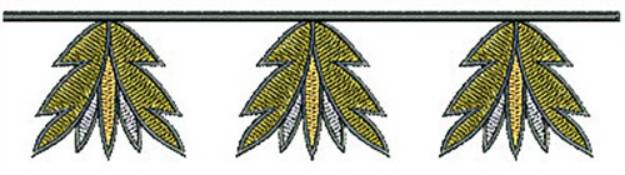 Picture of Southwest Leaf Border Machine Embroidery Design