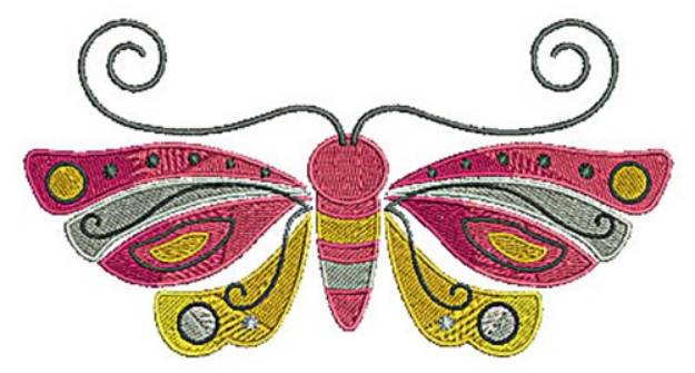 Picture of Butterfly Insect Machine Embroidery Design