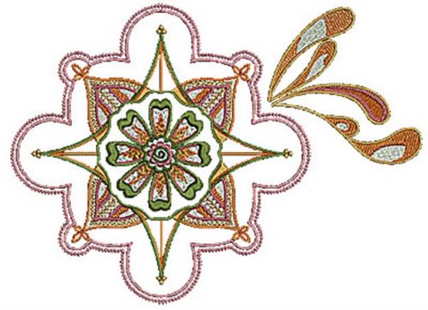 Picture of Henna Flower Machine Embroidery Design