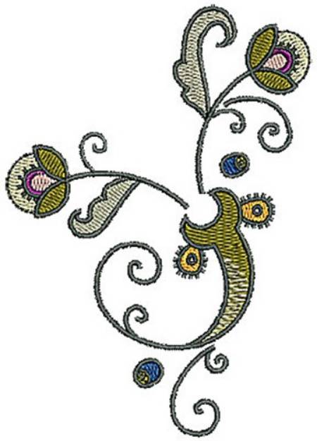 Picture of Tudor Plant Machine Embroidery Design