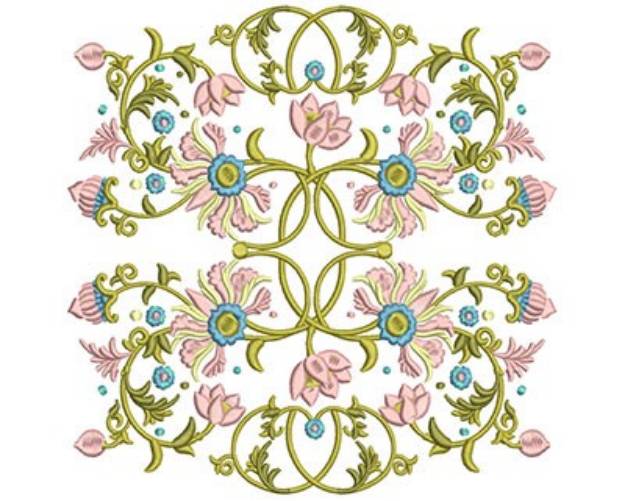 Picture of Floral Machine Embroidery Design