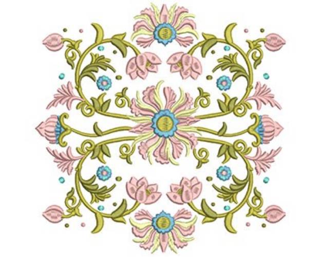 Picture of Flowers Machine Embroidery Design