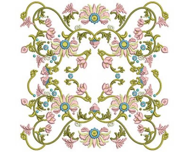 Picture of Flower Decor Machine Embroidery Design