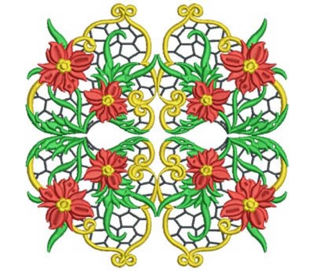 Picture of Jacobean Block Machine Embroidery Design