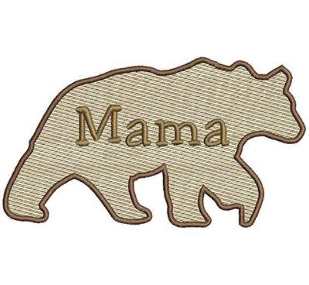 Picture of Mylar Mama Bear Machine Embroidery Design