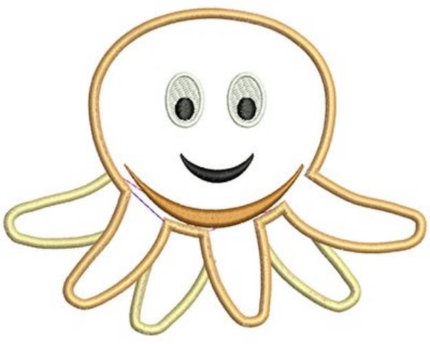 Picture of Octopus Applique Machine Embroidery Design